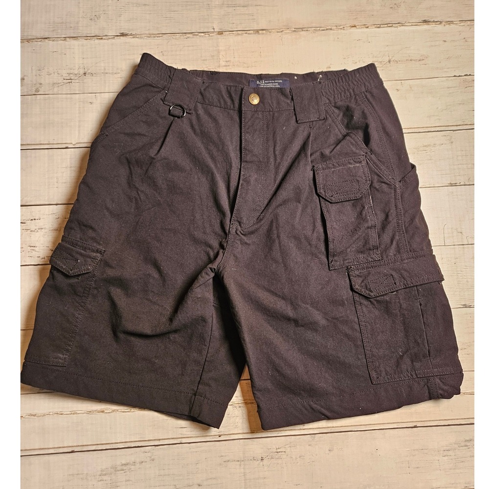 5.11 Tactical Series Mens Black Nylon Cargo Shorts 73286 Size 30 Utility Outdoor